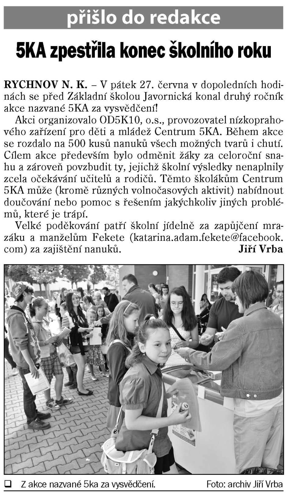5KA školní rok
